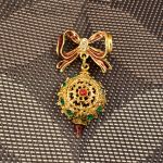 Брошь "Елочная игрушка" (США)