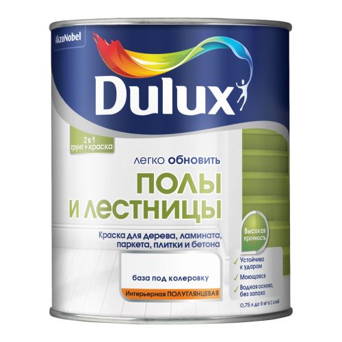 Краска для полов и лестниц Dulux, прозрачная