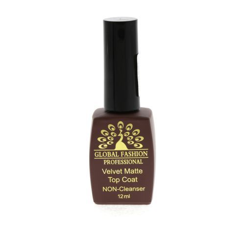 Верхнее покрытие с бархатным эффектом без липкого слоя (топ/финиш), Velvet Matte Top Coat, 12 мл., Global Fashion