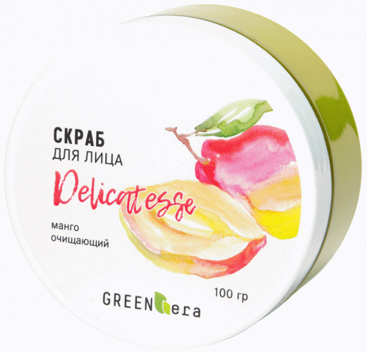 Green Era Скраб для лица Манго, 100 гр
