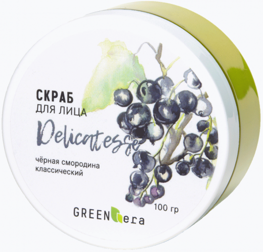 Green Era Скраб для лица Черная Смородина, 60 гр