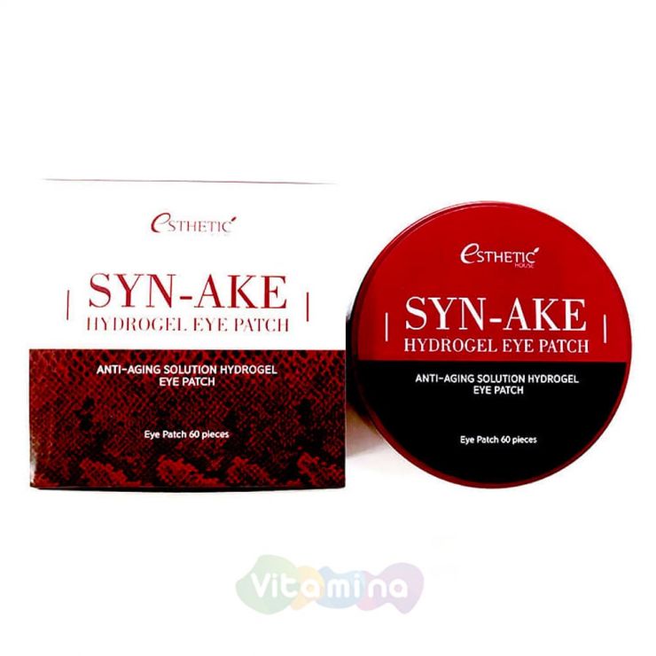 Esthetic House Гидрогелевые патчи для глаз Змеиный пептид Syn-Ake Hydrogel Eyepatch