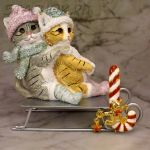 Брошь "Рождественский леденец" (США)