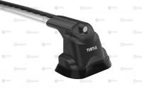 Багажник на крышу Mazda CX-5 2012-17, Turtle Air 3 Premium, аэродинамические дуги в штатные места (серебристый цвет)