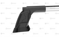 Багажник на крышу Mazda CX-5 2012-17, Turtle Air 3 Premium, аэродинамические дуги в штатные места (серебристый цвет)