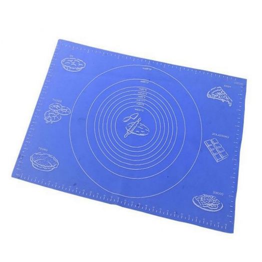 Коврик силиконовый для раскатки теста и выпечки (70 х 50 см), цвет Синий