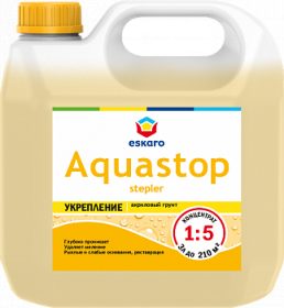 Грунт-Влагоизолятор Укрепляющий 10л Eskaro Aquastop Stepler