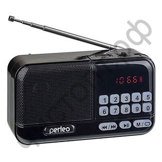 Р/п Perfeo ASPEN FM+ 87.5-108МГц/ MP3/ питание USB или 18650/черный (i20))
