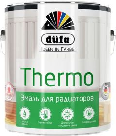 Эмаль Dufa Retail Thermo 2л для Отопительных Приборов Белая, Алкидная, Глянцевая / Дюфа Ритейл Термо