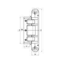 Петля SIMONSWERK Tectus TEG 310 2D 60.схема