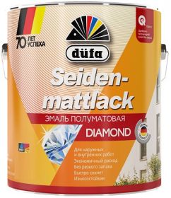 Эмаль Универсальная Dufa Seidenmattlack 0.75л Алкидная, Белая, Полуматовая