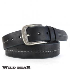 Ремень WILD BEAR RM-041f Black Premium (в деревянном футляре)