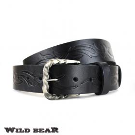 Ремень WILD BEAR RM-053m Black (в кожаном чехле)