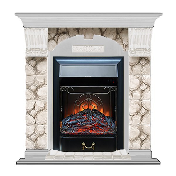 Glenrich Арочный (Magestic BL,BR) камень-Карелия/цвет-Беленный дуб Glenrich Арочный (Magestic BL,BR) камень-Карелия/цвет-Беленный дуб