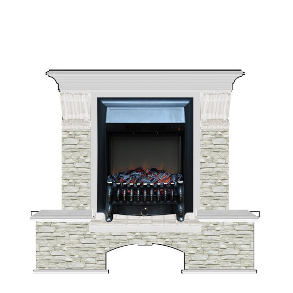 Glenrich Бостон К (Fobos BL,BR) камень-Грот однотонный/цвет-Беленный дуб Glenrich Бостон К (Fobos BL,BR) камень-Грот однотонный/цвет-Беленный дуб