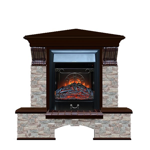Glenrich Бостон К угловой (Magestic BL,BR) камень-Грот цветной/цвет-Дуб 46