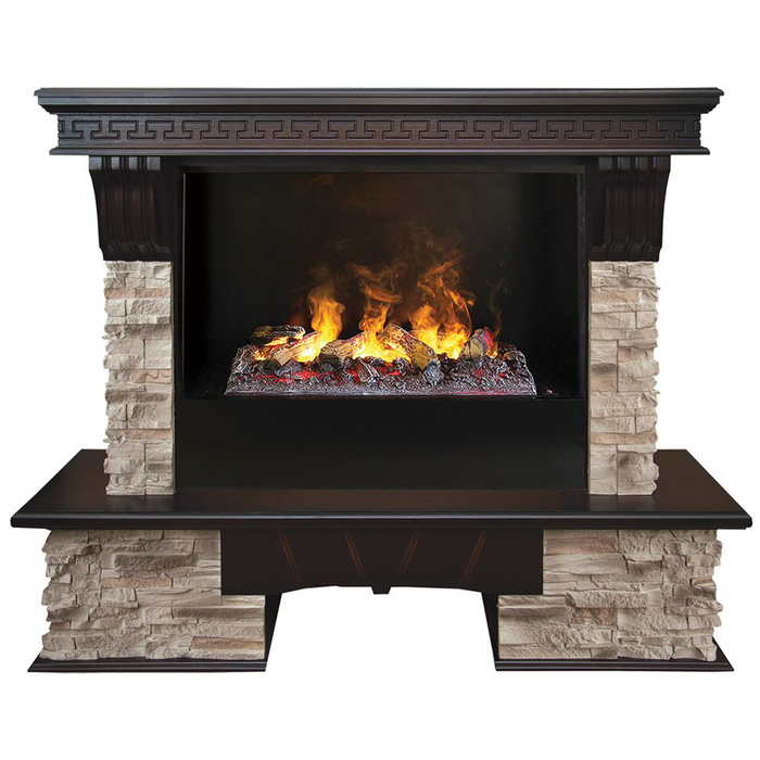 Real-Flame Rockland 26/HL AO с очагом 3D Cassette 630 (Black вставка)