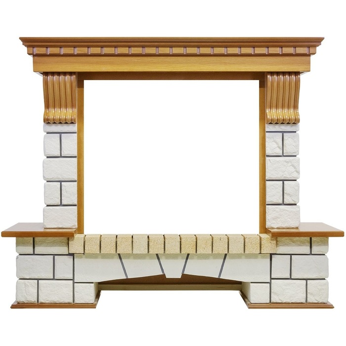 Royal Flame Pierre Luxe под очаги Dioramic 28 FX дуб