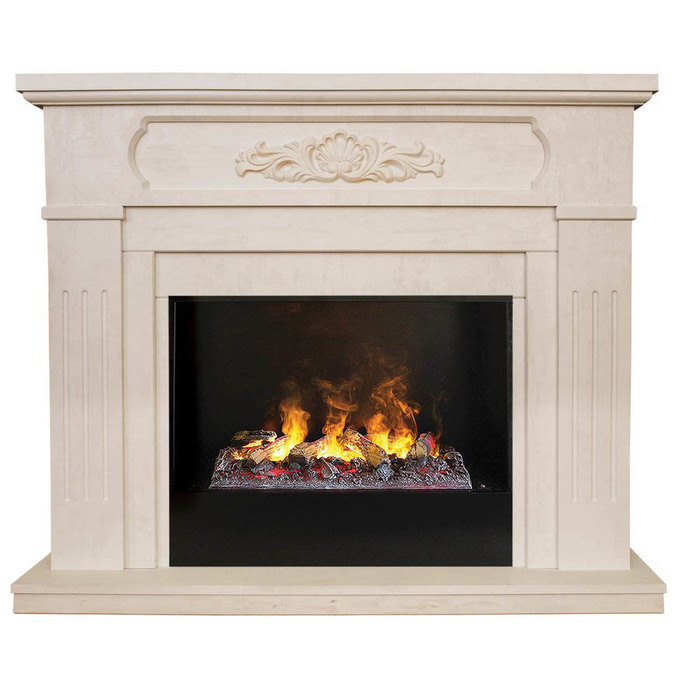 Real-Flame Malta 25,5/26 WT с очагом Black вставка + 3D Cassette 630 Real-Flame Malta 25,5/26 WT с очагом Black вставка + 3D Cassette 630