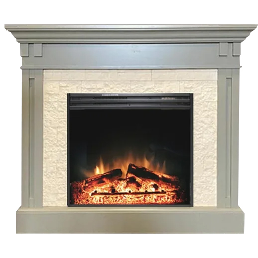 Royal Flame Cambridge Umbra Grey камень бежевый с очагом Jupiter FX New (умбра грей)