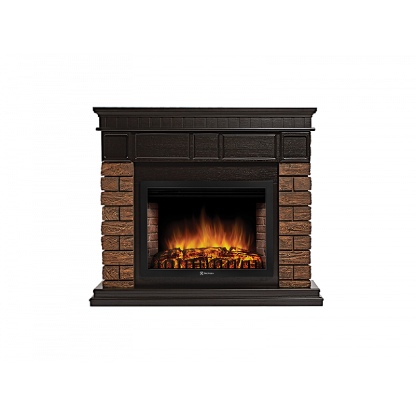 Electrolux Bricks WOOD 30 камень темный, шпон венге с очагом 31 дюйм (EFP/P - 3020LS)