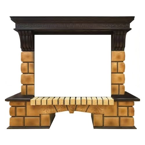 Real-Flame Stone Brick 26