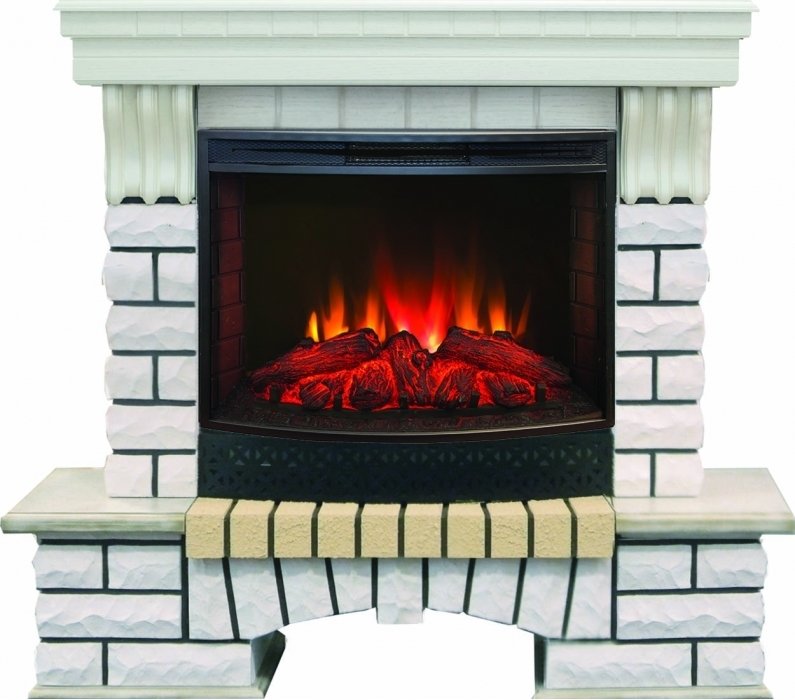 Real-Flame Country 25 WT с очагом Evrika 25,5 LED Real-Flame Country 25 WT с очагом Evrika 25,5 LED