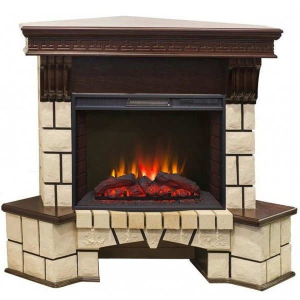 Real-Flame Stone Corner new 25 с очагом Sparta 25,5 LED