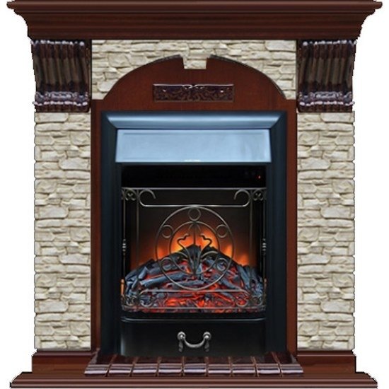 Glenrich Арочный (Magestic BL,BR) камень-Грот однотонный/цвет-Красное дерево Glenrich Арочный (Magestic BL,BR) камень-Грот однотонный/цвет-Красное дерево