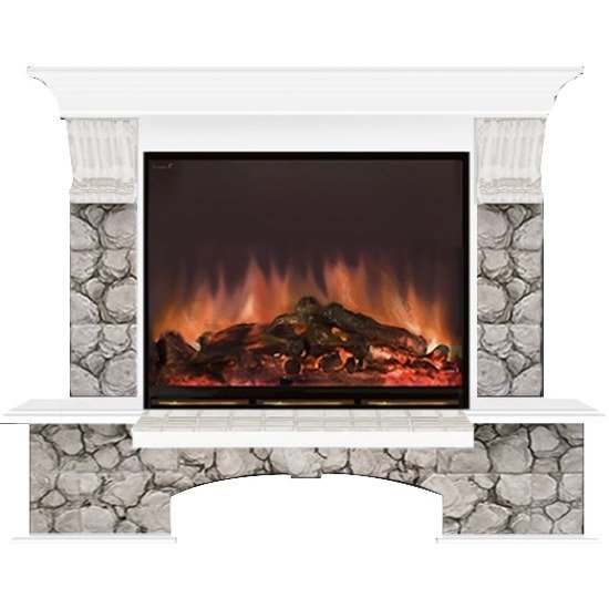 Glenrich Бостон (Arte 28) камень-Карелия/цвет-Белый