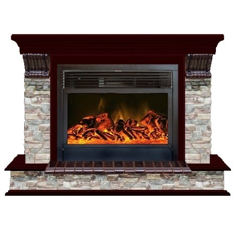 Glenrich Панорама 28 (New flame) камень-Грот цветной/цвет-Красное дерево Glenrich Панорама 28 (New flame) камень-Грот цветной/цвет-Красное дерево