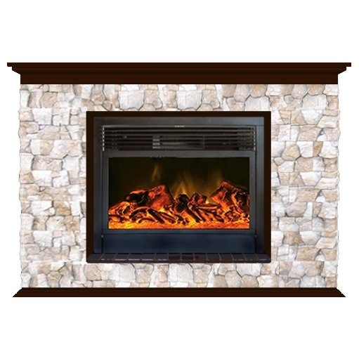 Glenrich Пафос 28 (New flame) камень-Арбат/цвет-Дуб 46 Glenrich Пафос 28 (New flame) камень-Арбат/цвет-Дуб 46