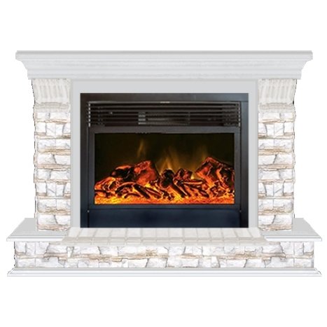 Glenrich Панорама 28 (New flame) камень-Алтай/цвет-Беленный дуб Glenrich Панорама 28 (New flame) камень-Алтай/цвет-Беленный дуб