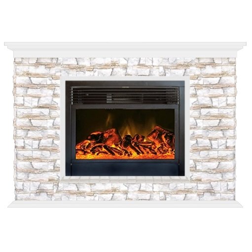 Glenrich Пафос 28 (New flame) камень-Алтай/цвет-Белый Glenrich Пафос 28 (New flame) камень-Алтай/цвет-Белый