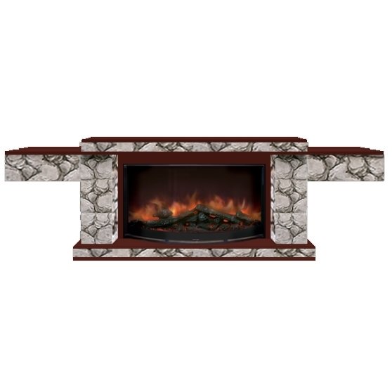 Glenrich Тауэр (Rondo S86) камень-Карелия/цвет-Красное дерево