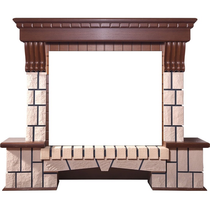 InterFlame Экстер кирпичики под очаги Panoramic 28 LED FX Sirius 30 LED FX Jupiter FX (тёмный дуб; венге)