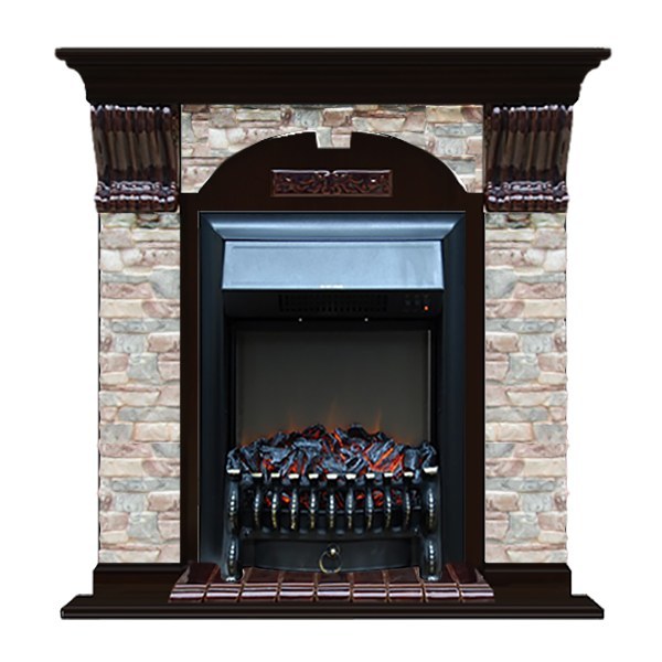 Glenrich Арочный (Fobos BL,BR) камень-Грот цветной/цвет-Венге Glenrich Арочный (Fobos BL,BR) камень-Грот цветной/цвет-Венге