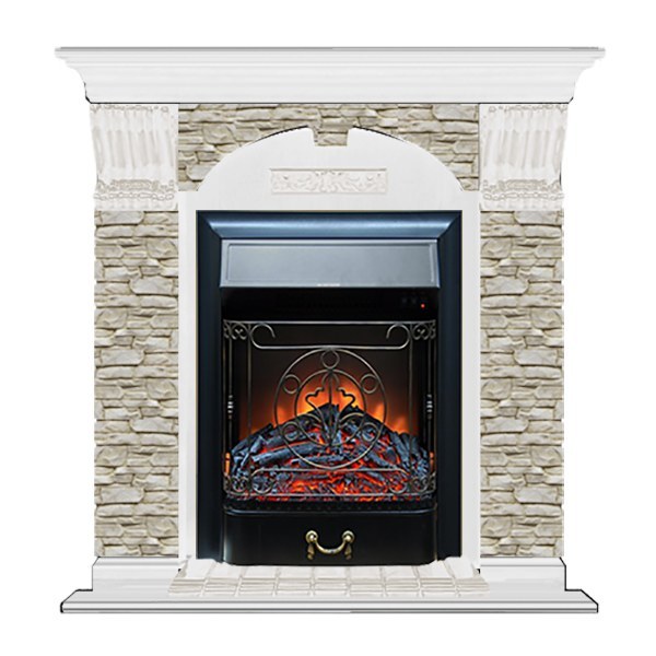 Glenrich Арочный (Magestics BL,BR) камень-Грот однотонный/цвет-Белый Glenrich Арочный (Magestics BL,BR) камень-Грот однотонный/цвет-Белый