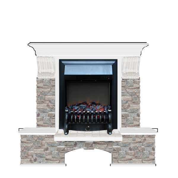 Glenrich Бостон К (Fobos BL,BR) камень-Грот цветной/цвет-Белый Glenrich Бостон К (Fobos BL,BR) камень-Грот цветной/цвет-Белый