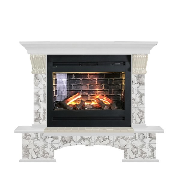 Glenrich Бостон Rumba 3D камень-Карелия/цвет-Белый