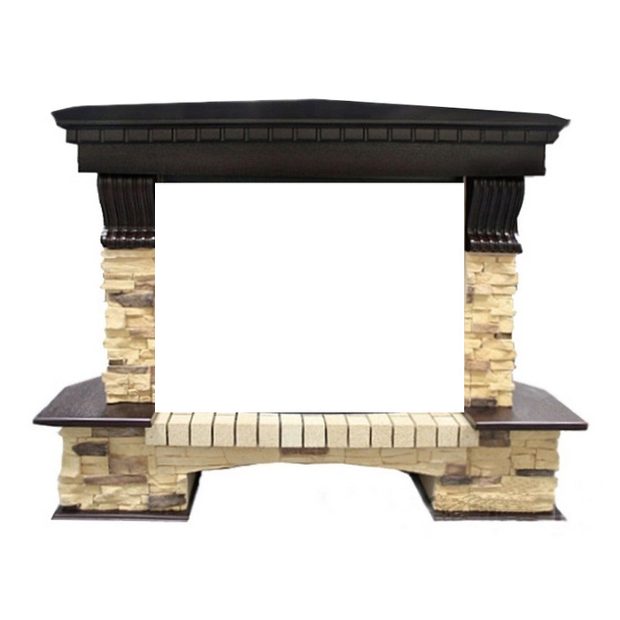 Royal Flame Pierre Luxe угл. сланец под очаги Symphony 2608 EU/ 2624-L Темный дуб