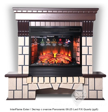 InterFlame Exter / Экстер с очагом Panoramic 25 LED FX QZ InterFlame Exter / Экстер с очагом Panoramic 25 LED FX QZ