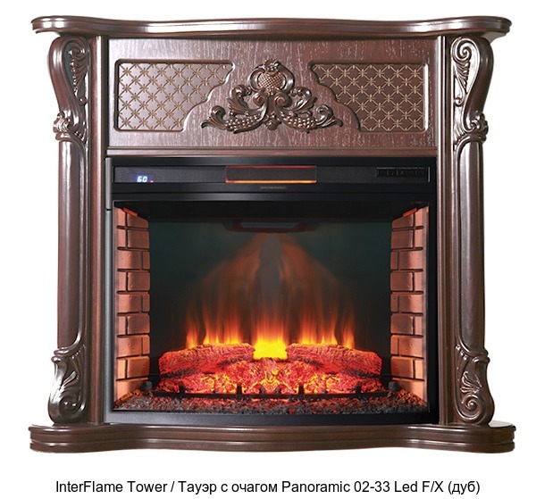 InterFlame Tower / Тауэр с очагом Panoramic 02-33 LED FX