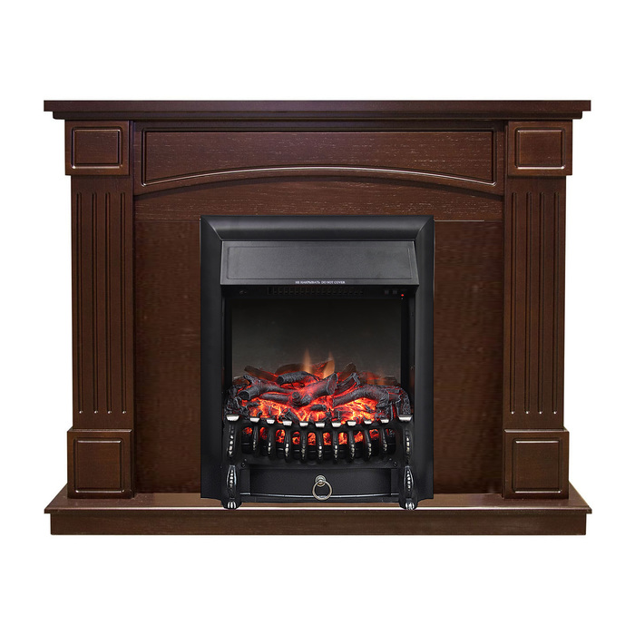 Royal Flame Boston Темный дуб с очагом Fobos FX Brass/Black