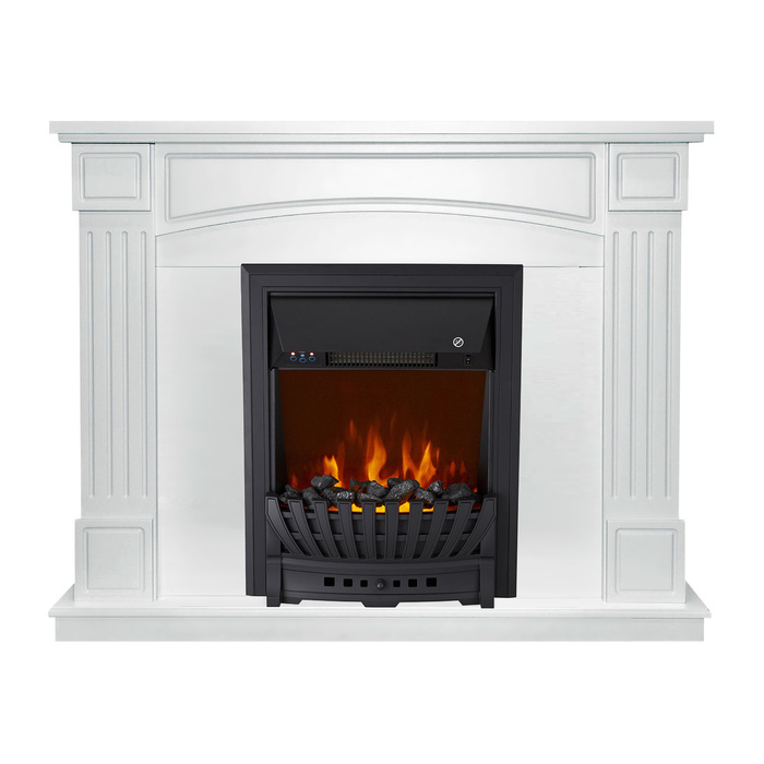 Royal Flame Boston Белый с очагом Aspen Black/Gold