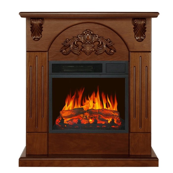 Royal Flame Chester wood орех с очагом Vision 18 LED FX