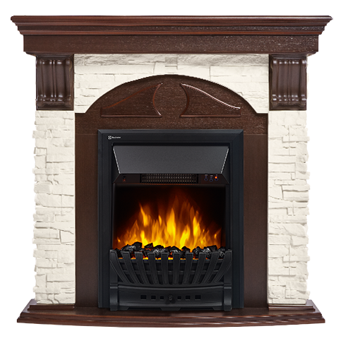 Electrolux Torre Classic камень белый, темный дуб с очагом Classic EFP/P - 1020LS Electrolux Torre Classic камень белый, темный дуб с очагом Classic EFP/P - 1020LS