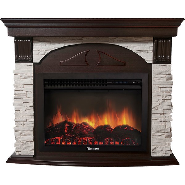 Electrolux Torre 25S камень белый, темный дуб с очагом 27 дюймов (EFP/P - 2720RLS) Electrolux Torre 25S камень белый, темный дуб с очагом 27 дюймов (EFP/P - 2720RLS)