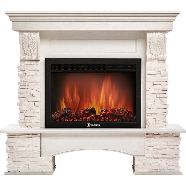 Electrolux Pietra 25S белый, белёный дуб с очагом 25 дюймов (EFP/P - 2520LS)
