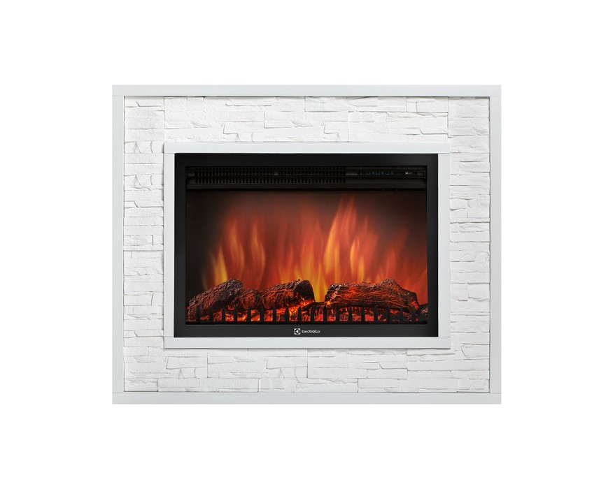 Electrolux Loft 30 камень белый, белая эмаль с очагом 31 дюйм (EFP/P - 3020LS)